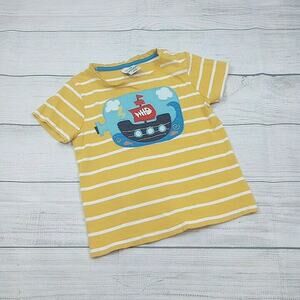 2/3 Frugi Ship In A Bottle Applique Tee